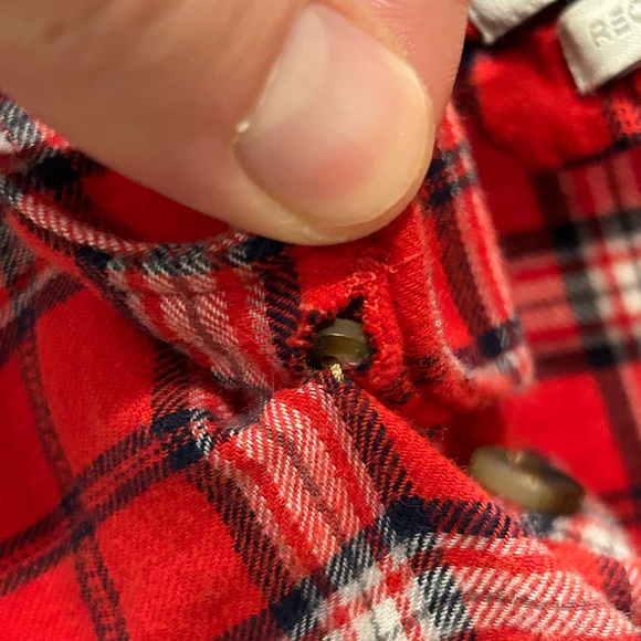Men’s SM Zara Red Lt Wgt Flannel - Picture 5 of 5